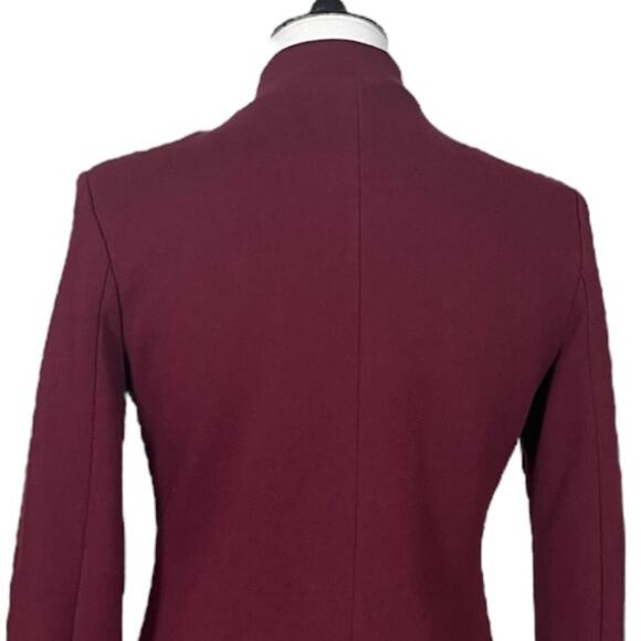 Gibson Knit Blazer Notch Collar Single Button Burgundy Women’s Size XS - Picture 9 of 12